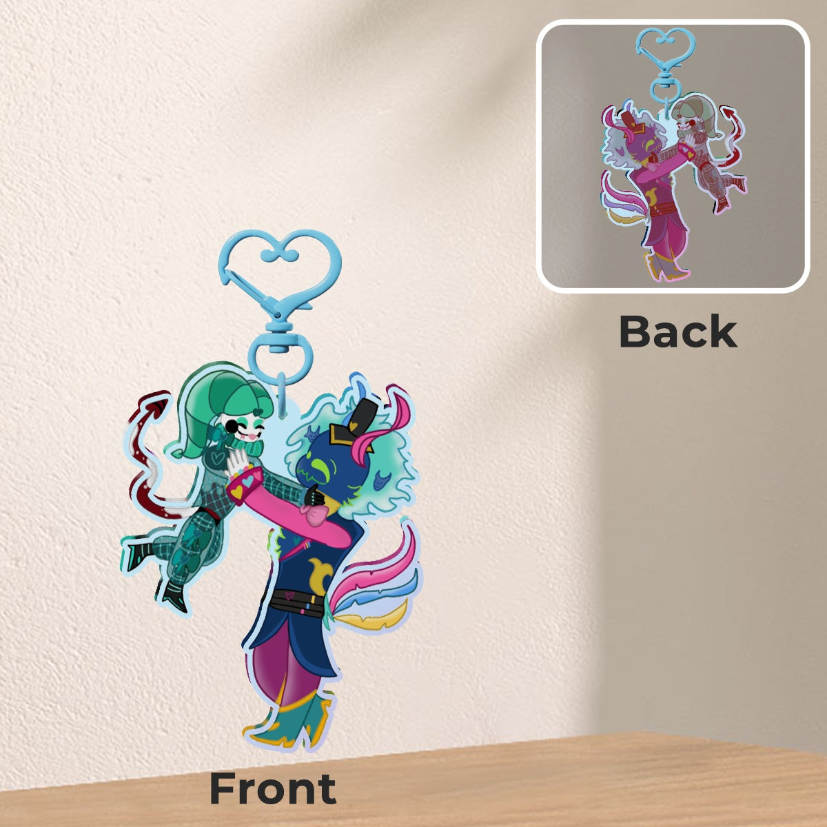 (PREORDER) Helluva Rainbow Pride keychain!