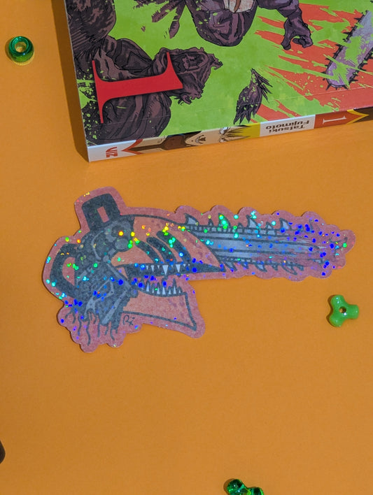 Chainsaw Man Holographic sticker