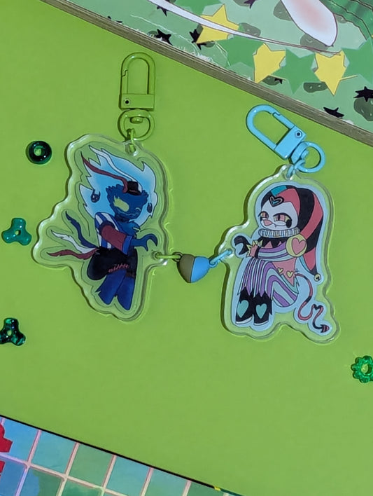 Ozzie x Fizz Heart keychain
