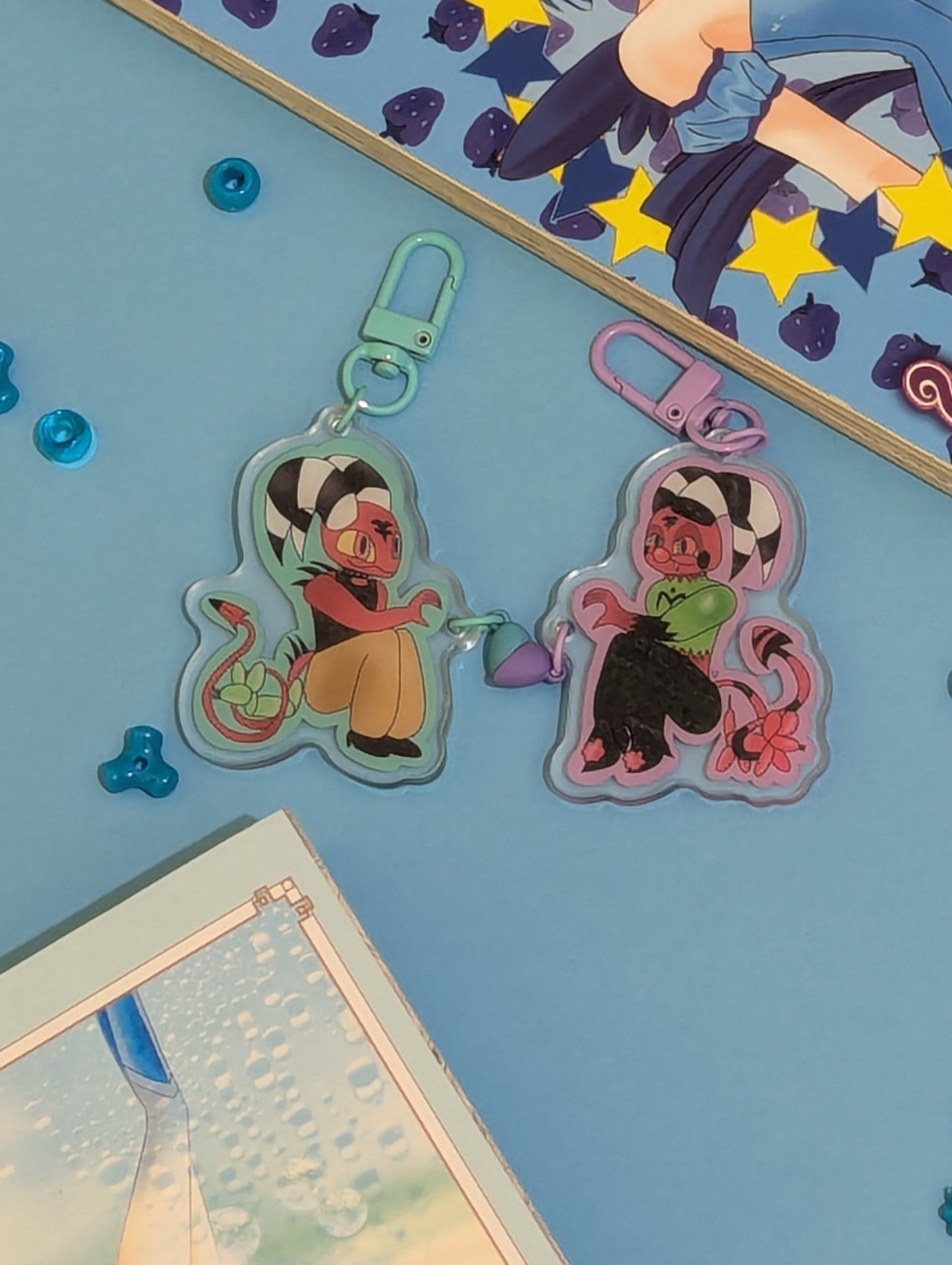 Teen Fizz and Blitz Keychain