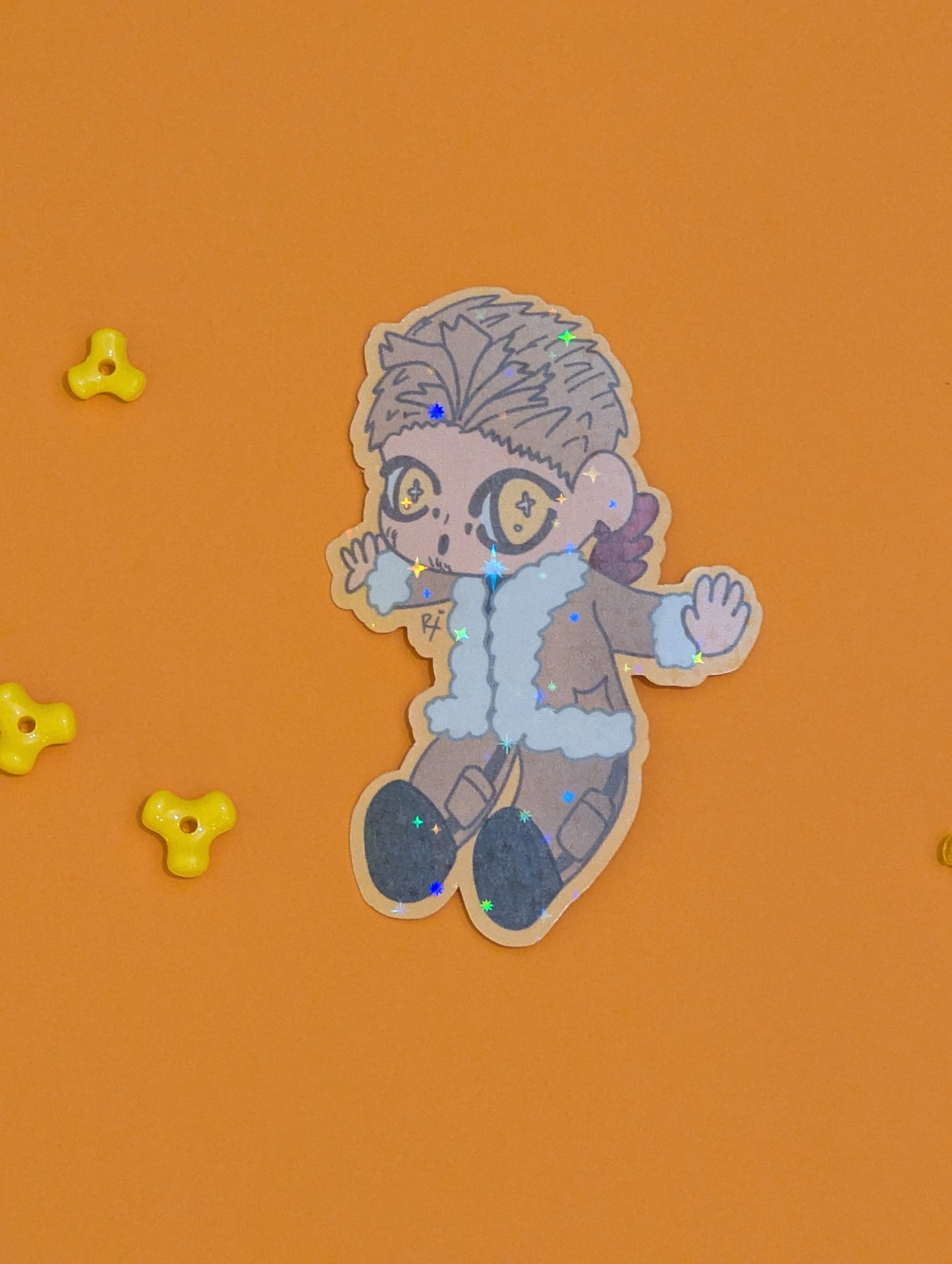Hawks Chibi Holographic Sticker