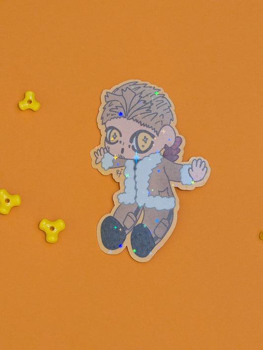 Hawks Chibi Holographic Sticker