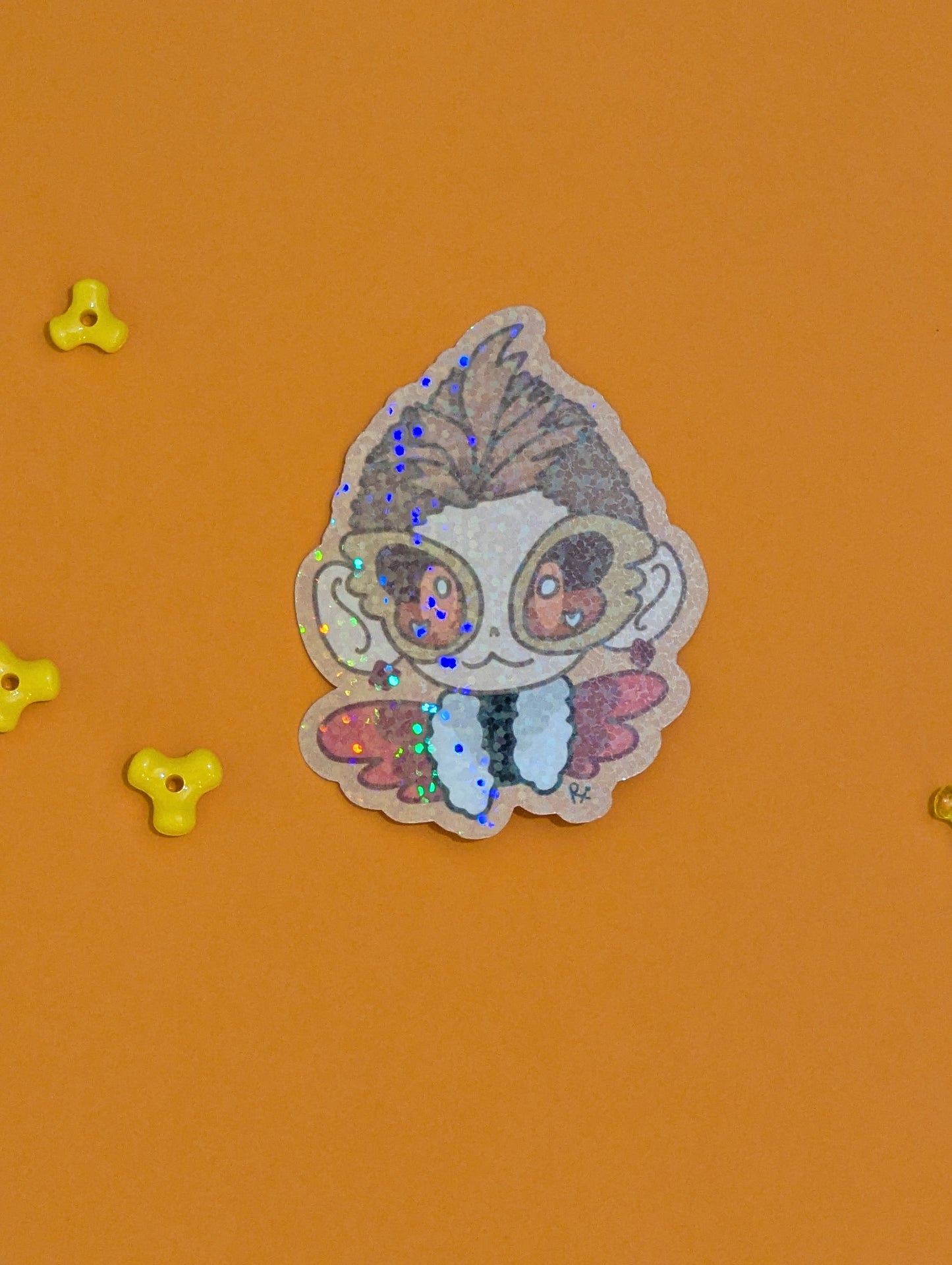 Chibi Hawks Holographic sticker