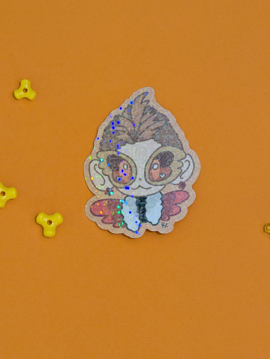 Chibi Hawks Holographic sticker