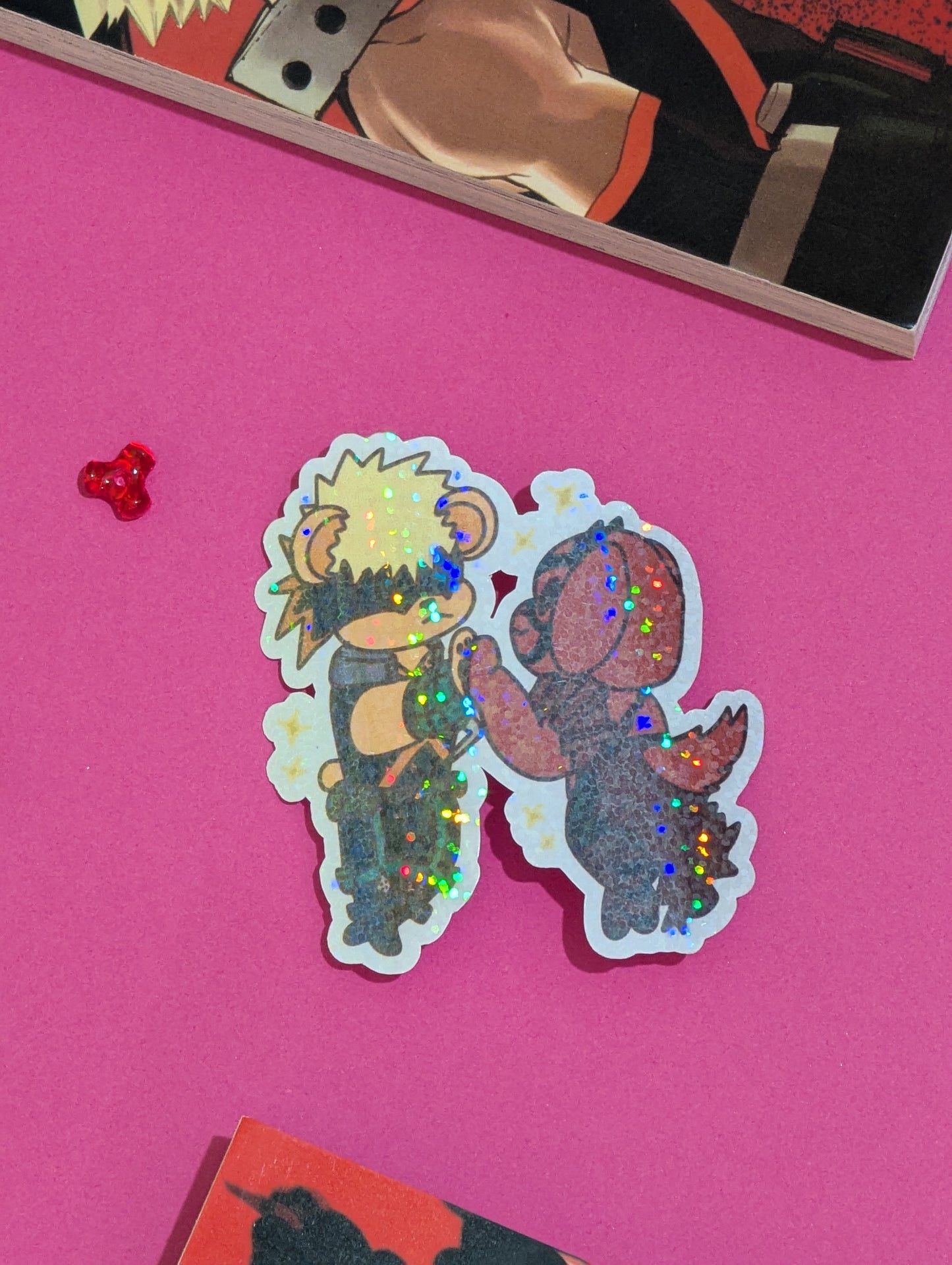 Kirishima x Bakugo Holographic Sticker