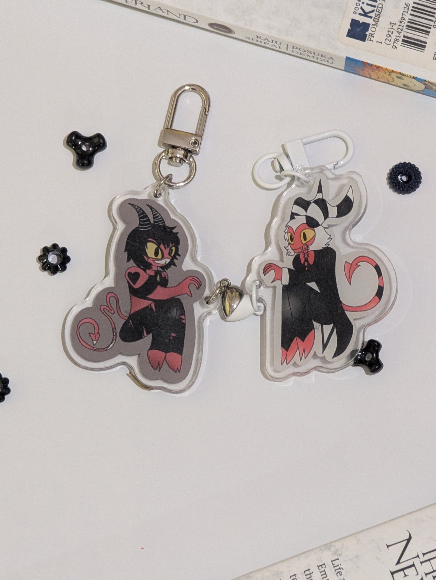 Millie x Moxie Heart Keychain