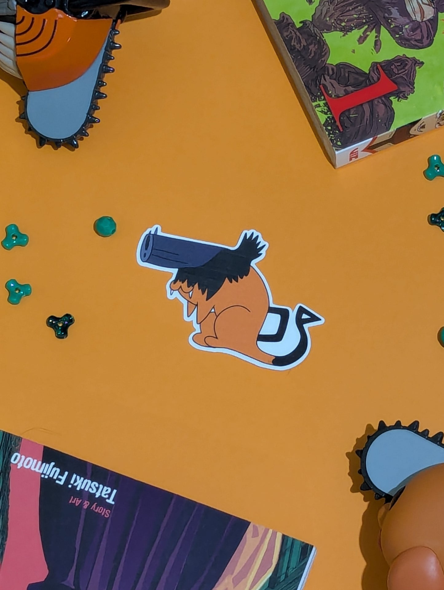 Gun devil Pochita Sticker