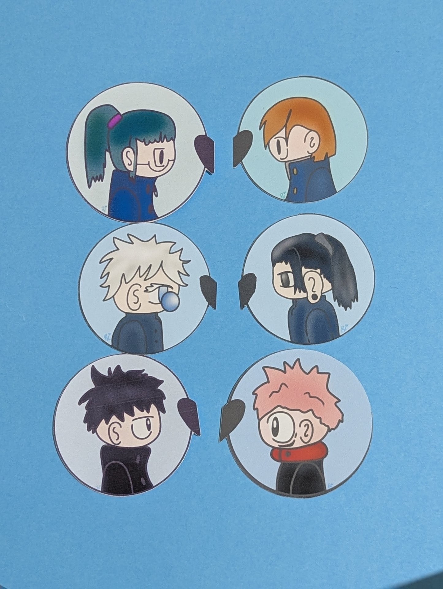 JJK Heart Stickers