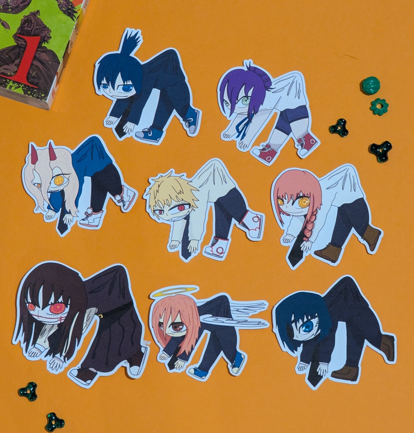 Chibi Chainsaw Stickers