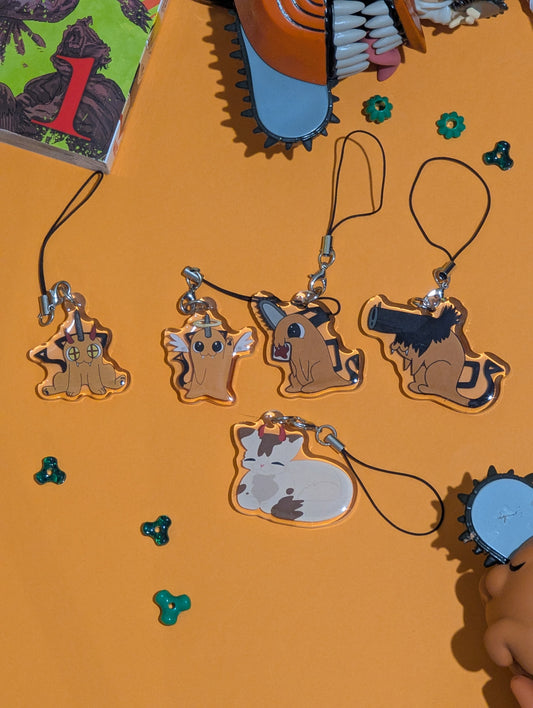 Chainsaw Phone Charms