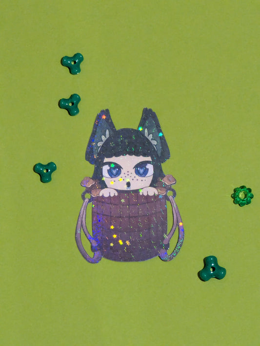 MaoMao Holographic Sticker