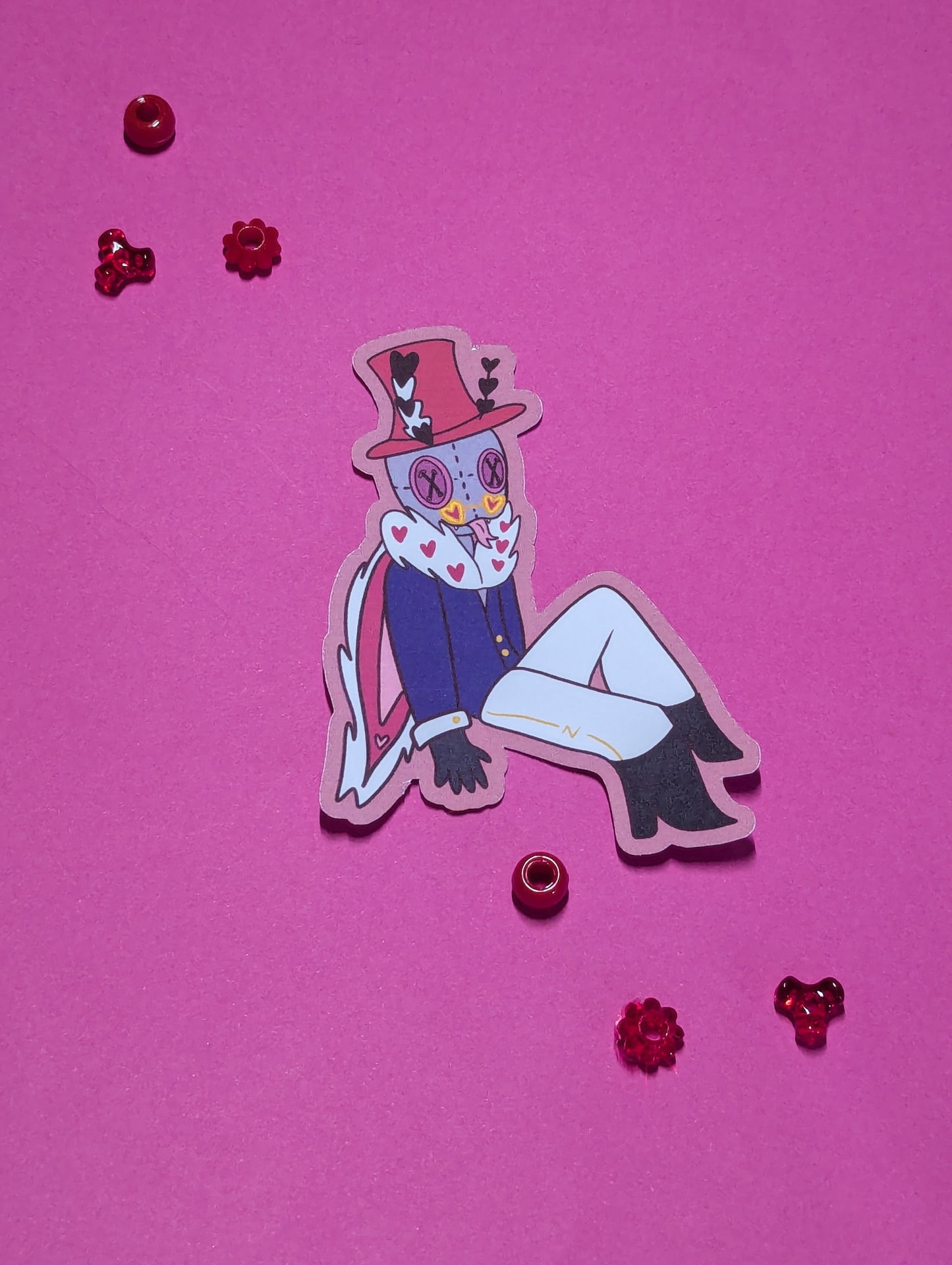 Hazbin plush stickers