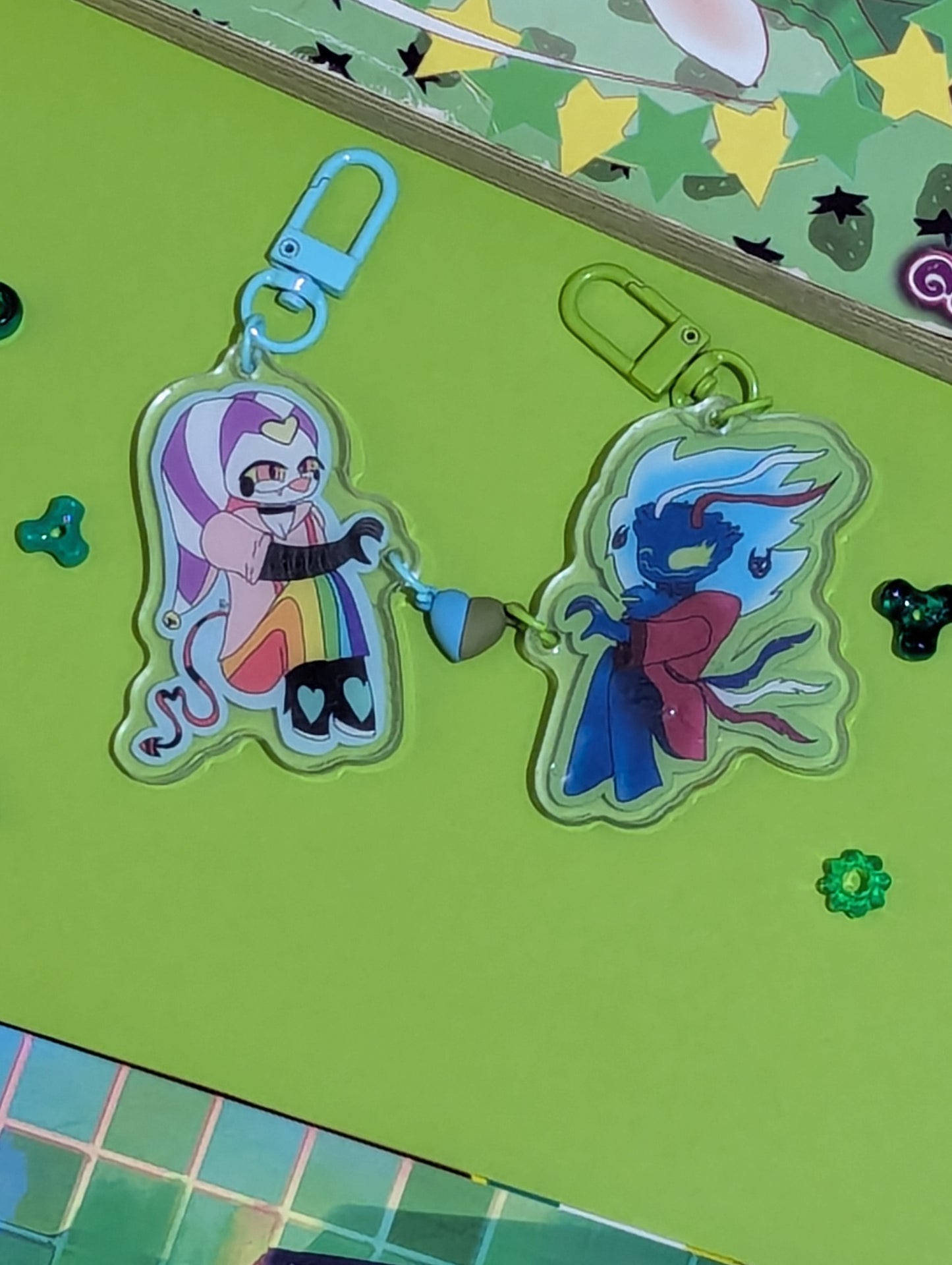 Ozzie x fizz pj heart keychain