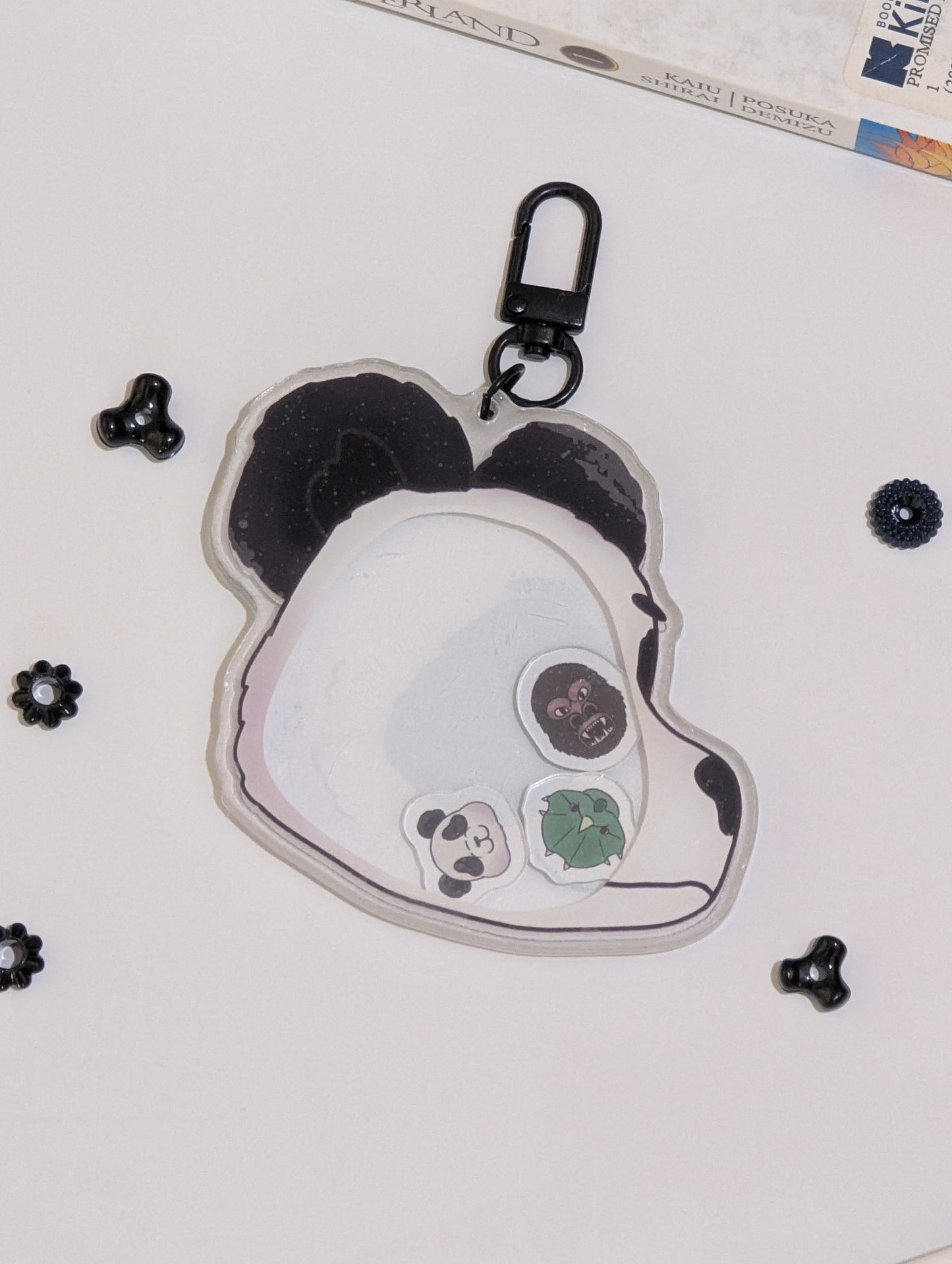 Panda Shaker Keychain