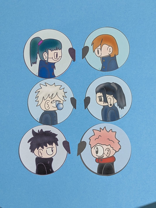 JJK Heart Stickers