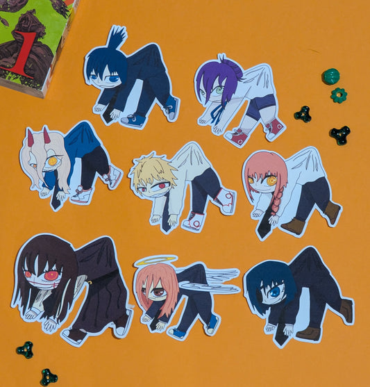 Chibi Chainsaw Stickers