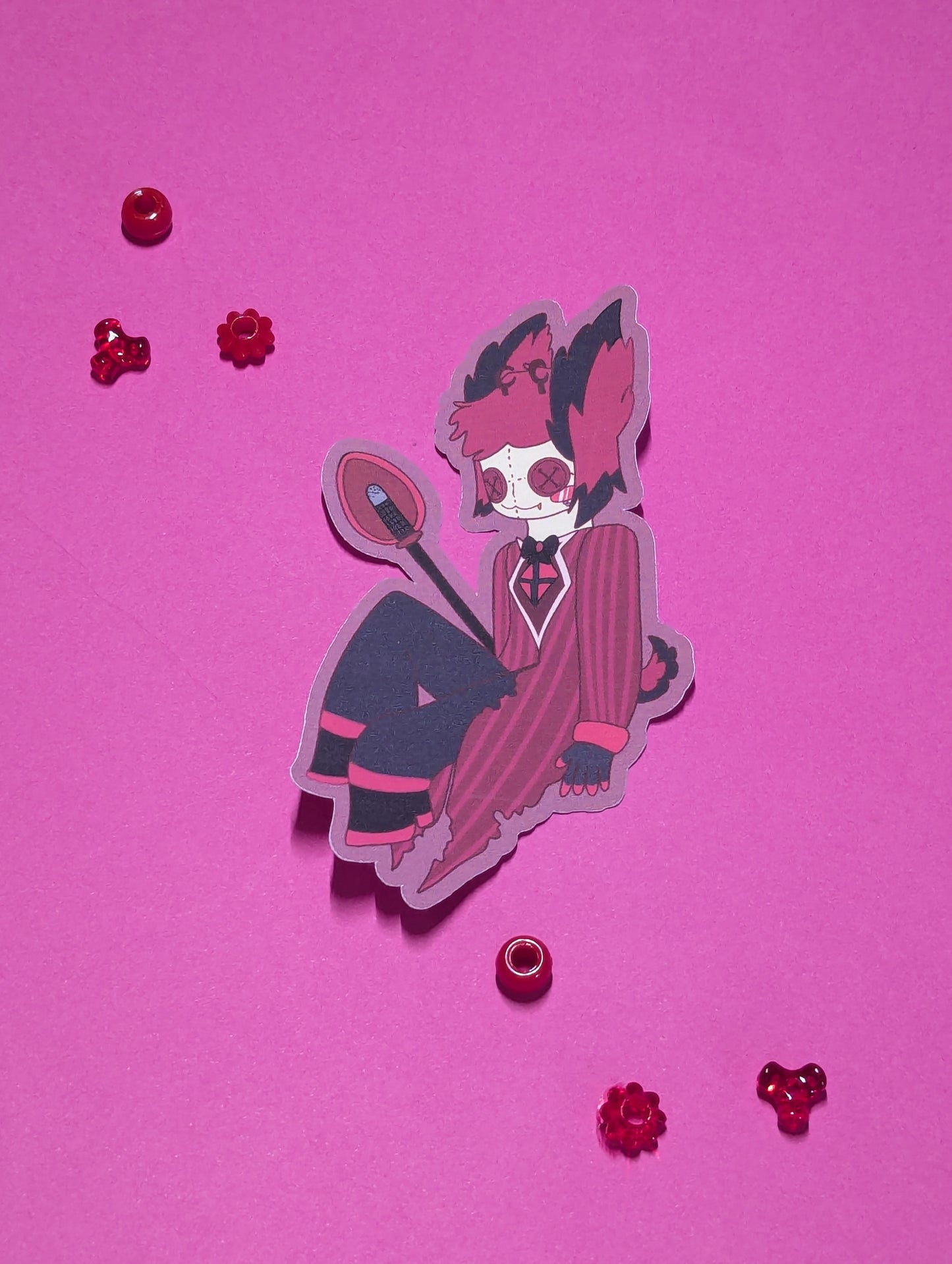 Hazbin plush stickers