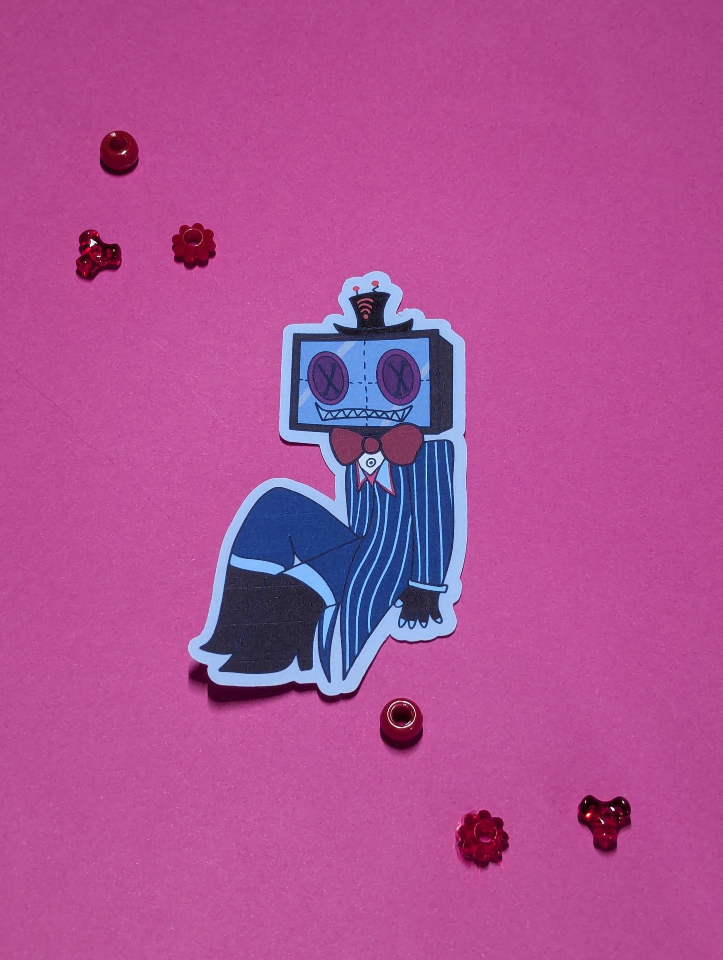 Hazbin plush stickers