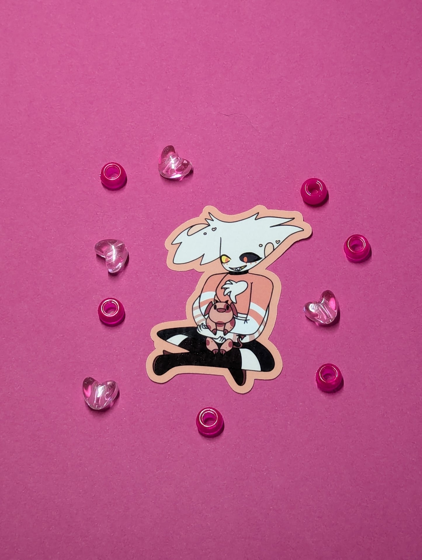 Angel and Nuggs Sticker!